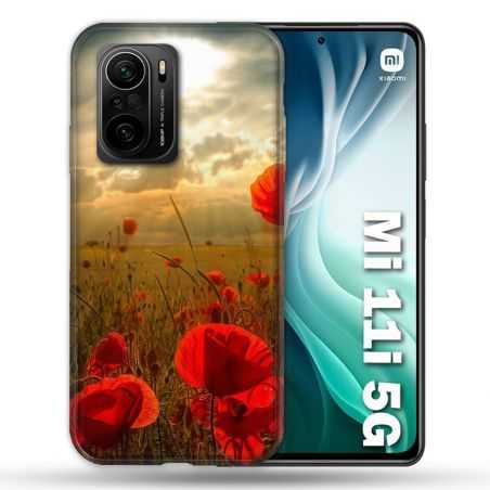 Coque Pour Xiaomi Mi 11i 5G Fleur Coquelicot
