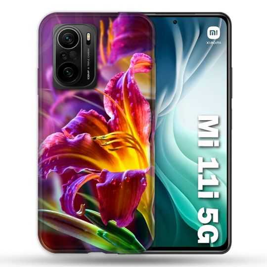 Coque Pour Xiaomi Mi 11i 5G Fleur Lys Color