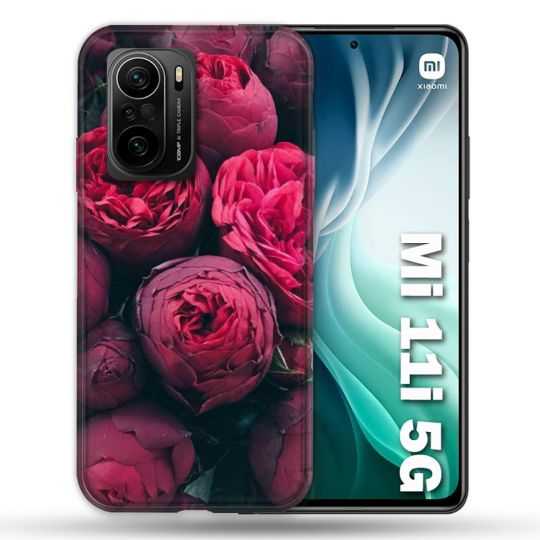 Coque Pour Xiaomi Mi 11i 5G Fleur Pivoine