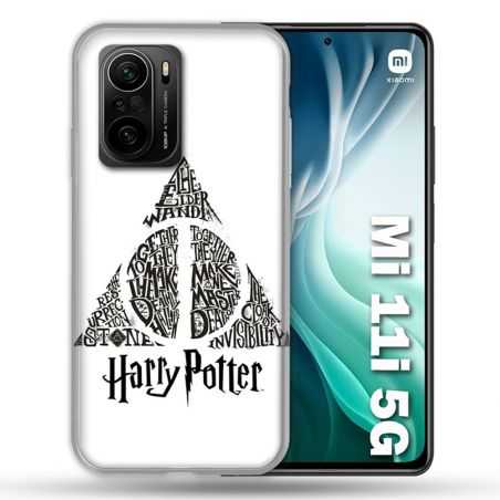Coque Pour Xiaomi Mi 11i 5G Harry Potter Hollows triangle Blanc