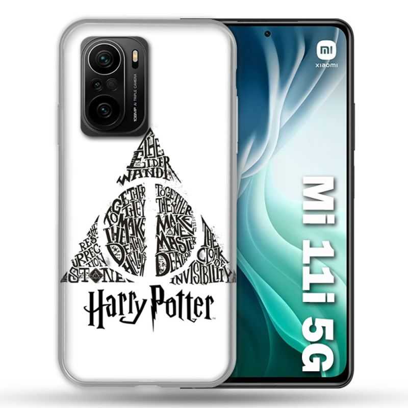 Coque Pour Xiaomi Mi 11i 5G Harry Potter Hollows triangle Blanc