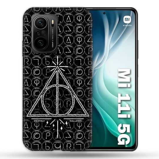Coque Pour Xiaomi Mi 11i 5G Harry Potter Hollows Triangle Noir