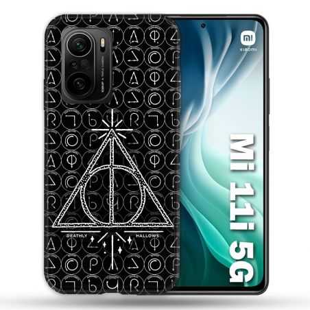 Coque Pour Xiaomi Mi 11i 5G Harry Potter Hollows Triangle Noir