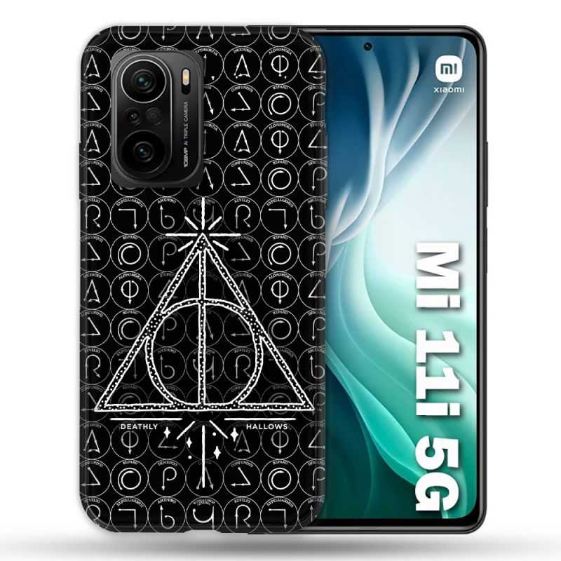 Coque Pour Xiaomi Mi 11i 5G Harry Potter Hollows Triangle Noir