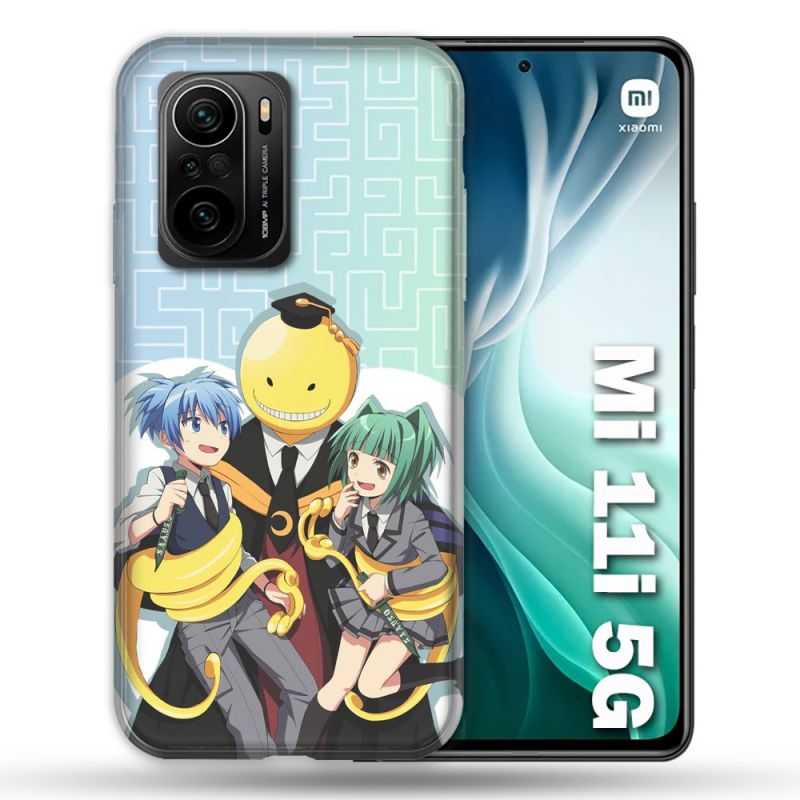 Coque Pour Xiaomi Mi 11i 5G Manga Assassination Classroom Kuro Trio
