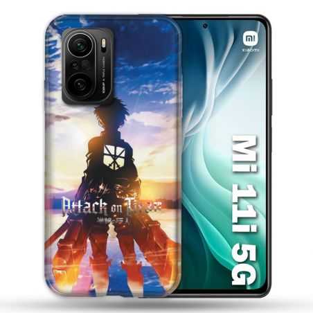 Coque Pour Xiaomi Mi 11i 5G Manga Attaque Titans Soleil