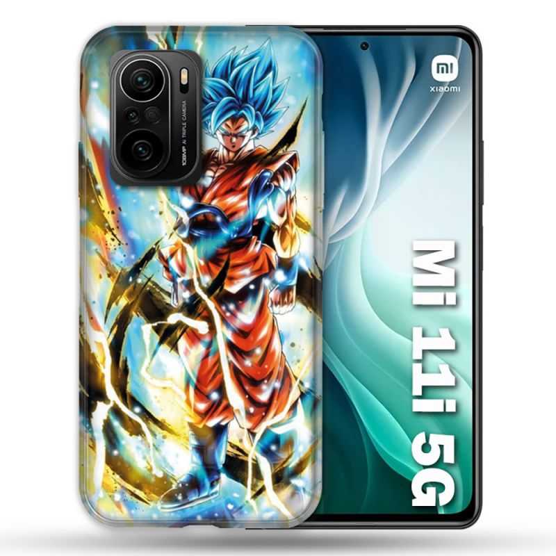 Coque Pour Xiaomi Mi 11i 5G Manga Dragon Ball Sangoku Blanc