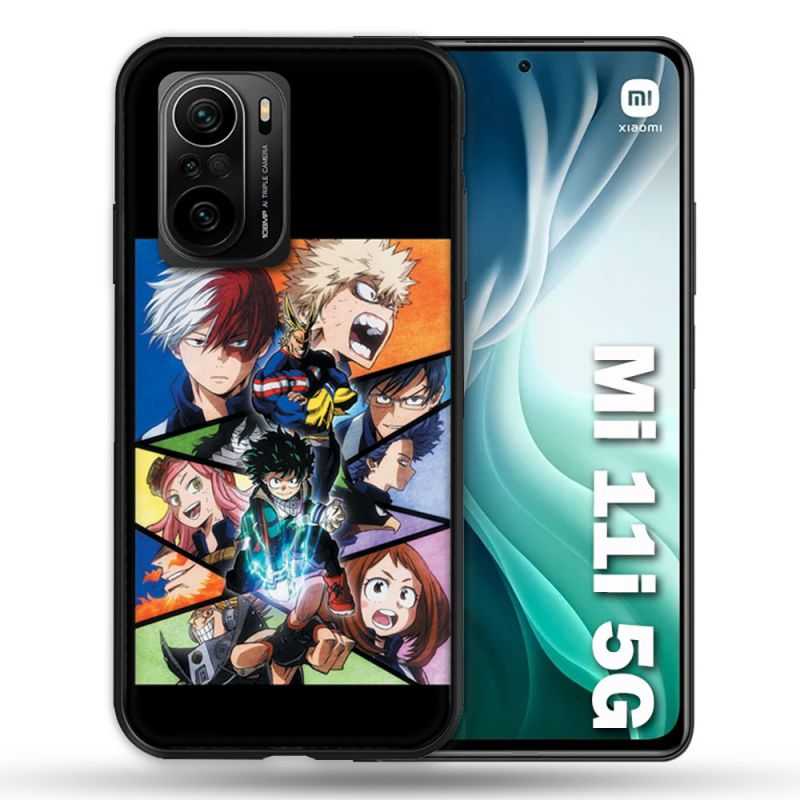 Coque Pour Xiaomi Mi 11i 5G Manga My Hero Academia Noir