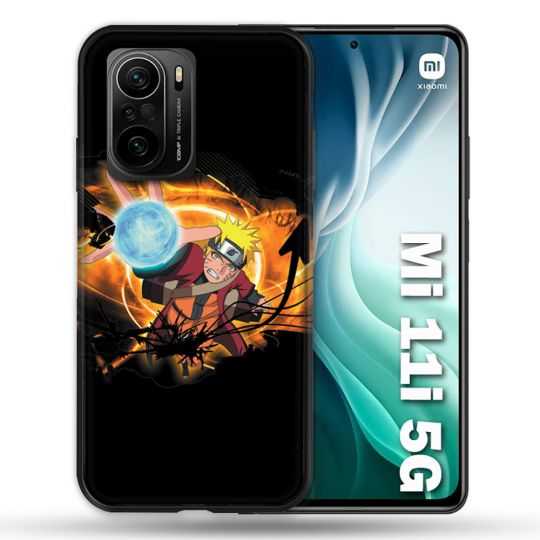 Coque Pour Xiaomi Mi 11i 5G Manga Naruto Noir