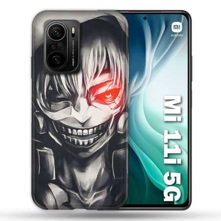 Coque Pour Xiaomi Mi 11i 5G Manga Tokyo Ghoul Kaneki Noir