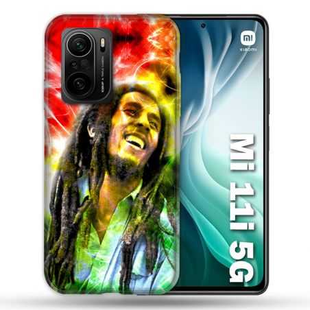Coque Pour Xiaomi Mi 11i 5G Musique Bob Marley Color