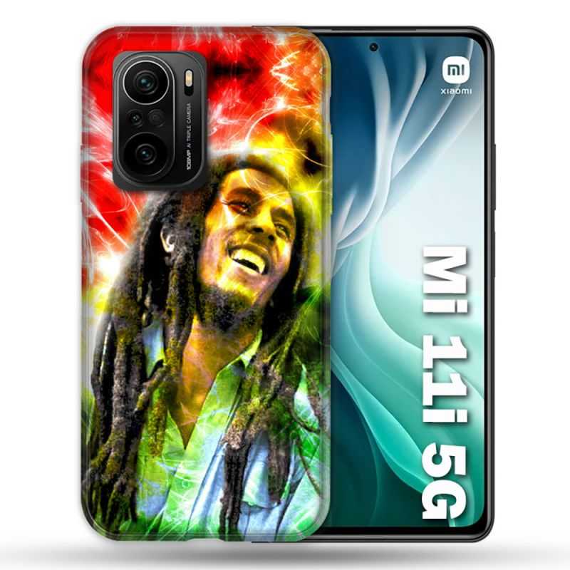 Coque Pour Xiaomi Mi 11i 5G Musique Bob Marley Color