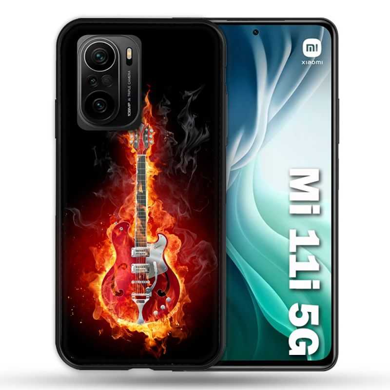 Coque Pour Xiaomi Mi 11i 5G Musique Guitare Electrique