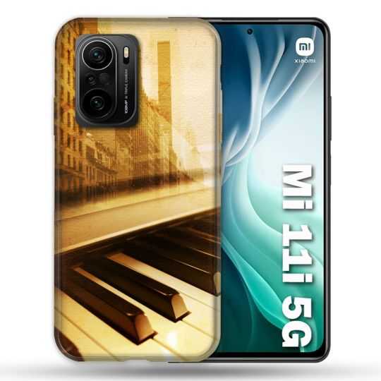 Coque Pour Xiaomi Mi 11i 5G Musique Piano Retro