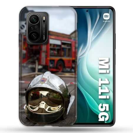 Coque Pour Xiaomi Mi 11i 5G Pompier Casque Camion