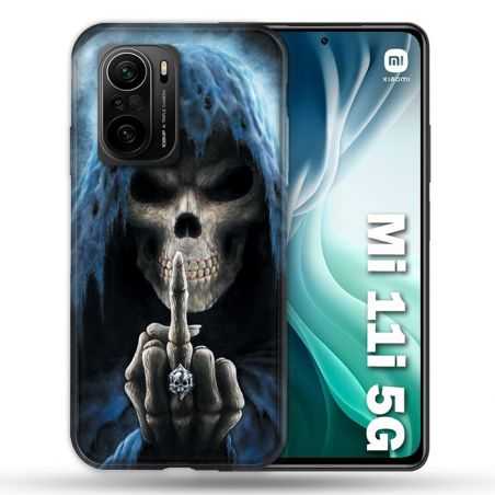 Coque Pour Xiaomi Mi 11i 5G Tete de Mort Doigt