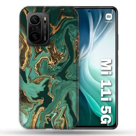 Coque Pour Xiaomi Mi 11i 5G Texture Marbre Vert
