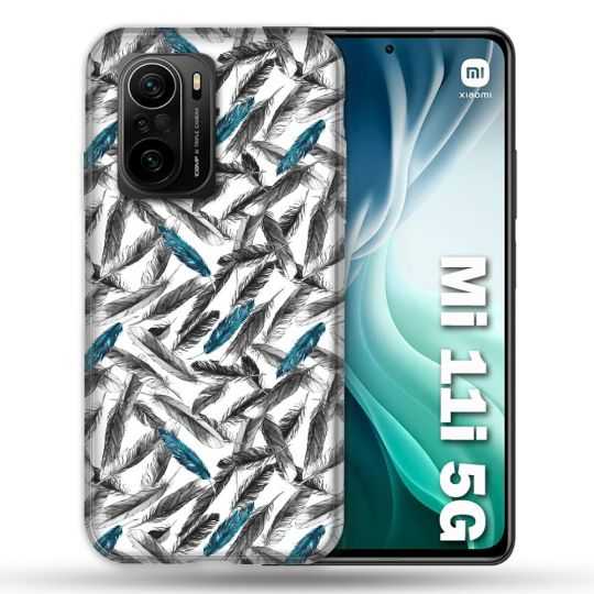Coque Pour Xiaomi Mi 11i 5G Texture Plume Canard