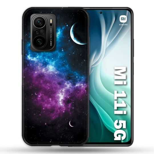 Coque Pour Xiaomi Mi 11i 5G Univers Bleu Violet