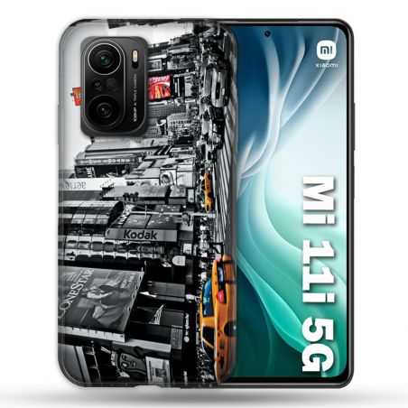 Coque Pour Xiaomi Mi 11i 5G Voyage Amerique USA New York Taxi