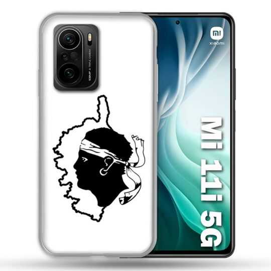 Coque Pour Xiaomi Mi 11i 5G Voyage Corse Blanc