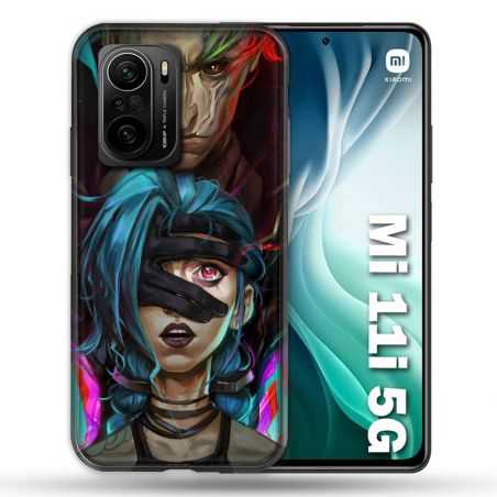 Coque Pour Xiaomi Mi 11i 5G Arcane Jynx Bleu