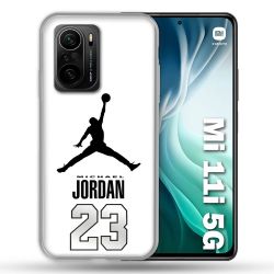 Coque Pour Xiaomi Mi 11i 5G Jordan 23 Blanc