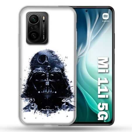 Coque Pour Xiaomi Mi 11i 5G Star Wars - Dark Vador Blanc