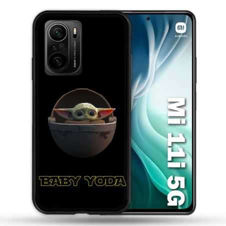 Coque Pour Xiaomi Mi 11i 5G Star Wars - Yoda bebe noir