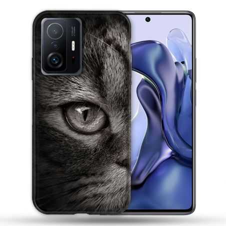 Coque Pour Xiaomi 11T / 11T Pro Animal Chat Gris