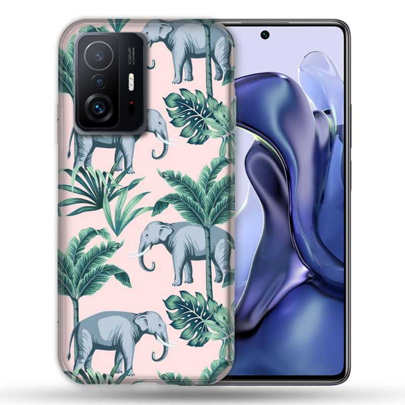 Coque Pour Xiaomi 11T / 11T Pro Animal Elephant Pattern