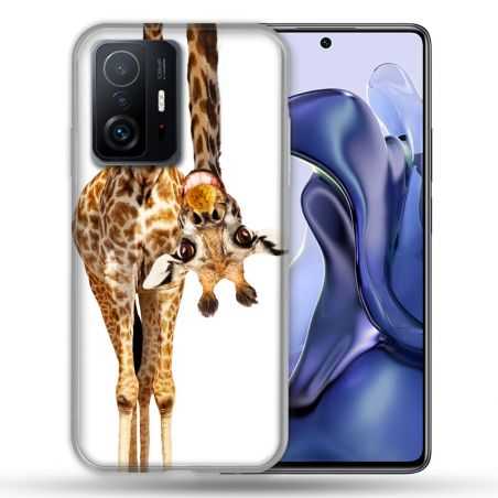 Coque Pour Xiaomi 11T / 11T Pro Animal Girafe Blanche