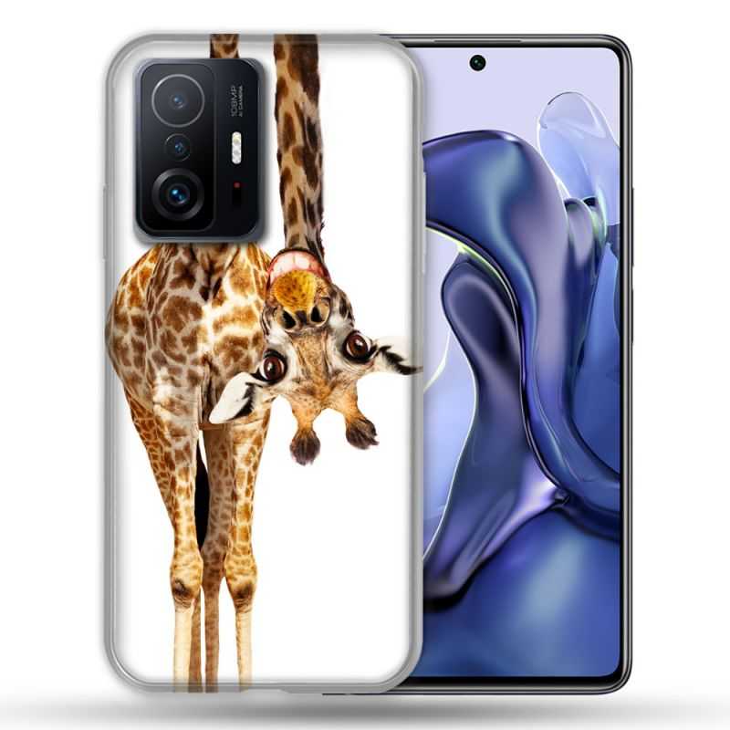Coque Pour Xiaomi 11T / 11T Pro Animal Girafe Blanche
