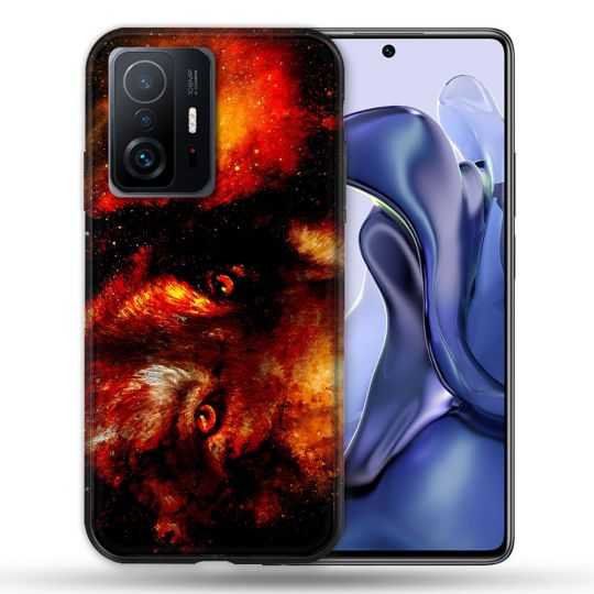 Coque Pour Xiaomi 11T / 11T Pro Animal Loup Espace