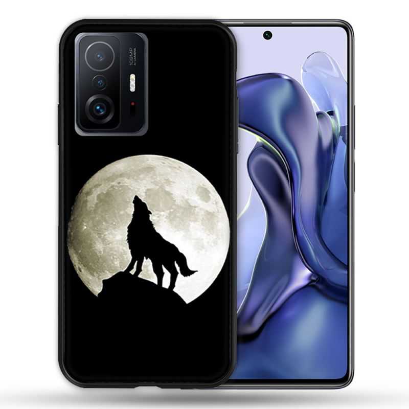 Coque Pour Xiaomi 11T / 11T Pro Animal Loup Noir