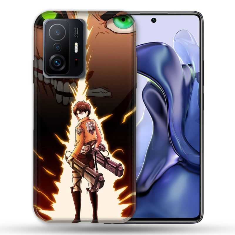 Coque Pour Xiaomi 11T / 11T Pro Manga Attaque Titans Eren Eclair