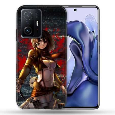 Coque Pour Xiaomi 11T / 11T Pro Manga Attaque Titans Mikasa
