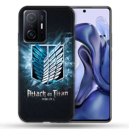 Coque Pour Xiaomi 11T / 11T Pro Manga Attaque Titans Noir