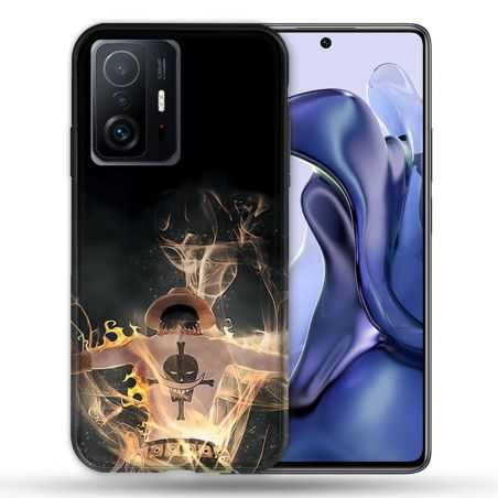 Coque Pour Xiaomi 11T / 11T Pro Manga One Piece Ace Noir