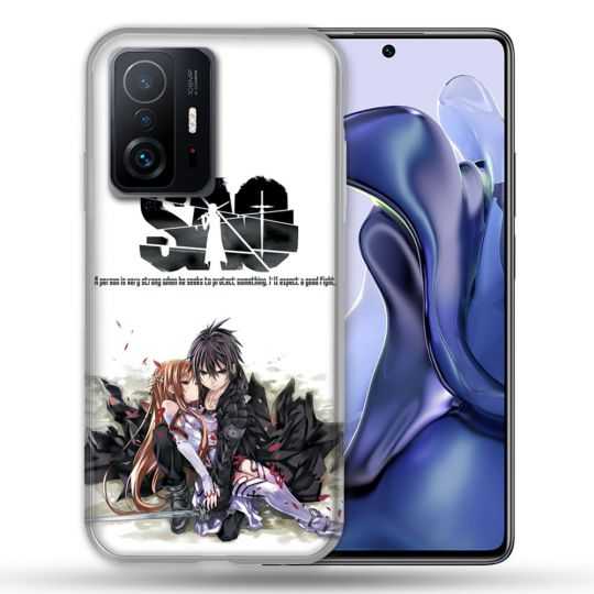 Coque Pour Xiaomi 11T / 11T Pro Manga SAO sword Art Online Blanc