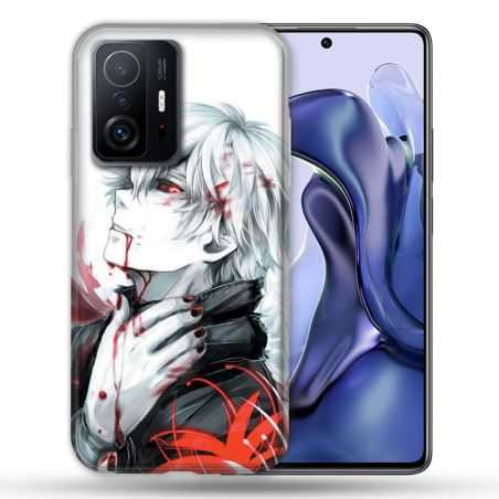 Coque Pour Xiaomi 11T / 11T Pro Manga Tokyo Ghoul Kaneki Blanc