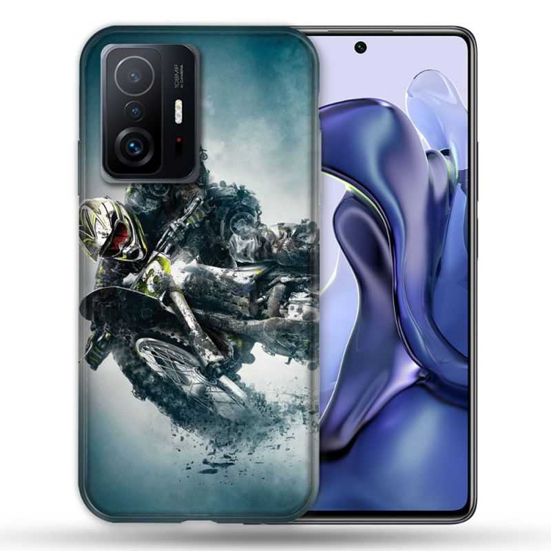 Coque Pour Xiaomi 11T / 11T Pro Moto Cross Ombre