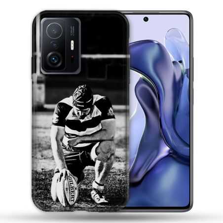 Coque Pour Xiaomi 11T / 11T Pro Sport Rugby Noir Blanc