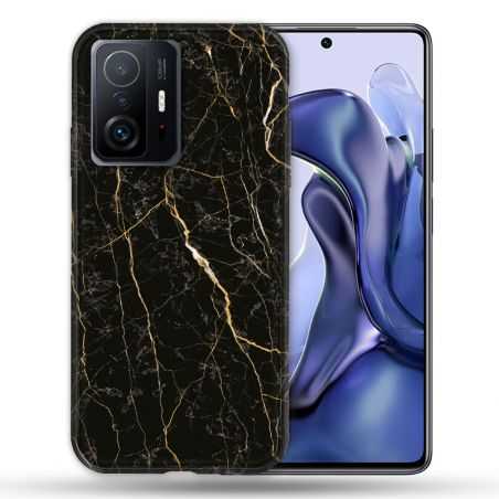 Coque Pour Xiaomi 11T / 11T Pro Texture Marbre Noir