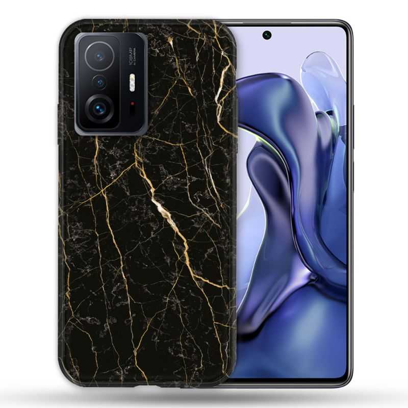 Coque Pour Xiaomi 11T / 11T Pro Texture Marbre Noir