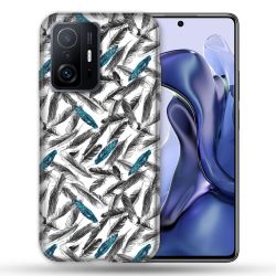 Coque Pour Xiaomi 11T / 11T Pro Texture Plume Canard