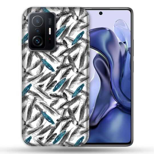 Coque Pour Xiaomi 11T / 11T Pro Texture Plume Canard