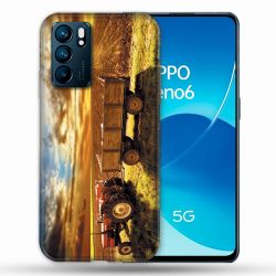 Coque Pour Oppo Reno 6 Agriculture Tracteur Color