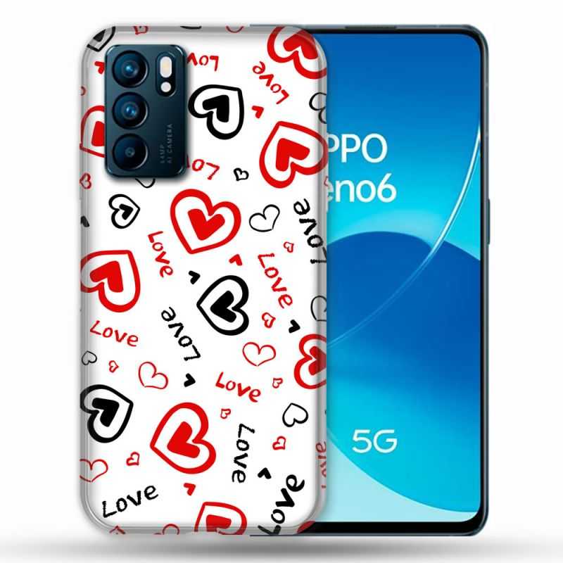 Coque Pour Oppo Reno 6 Amour Love