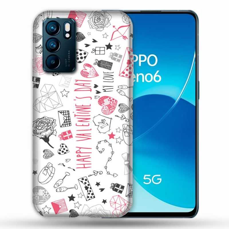 Coque Pour Oppo Reno 6 Amour Valentines